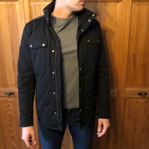 Banana Republic Quilted Jacket Black Medium